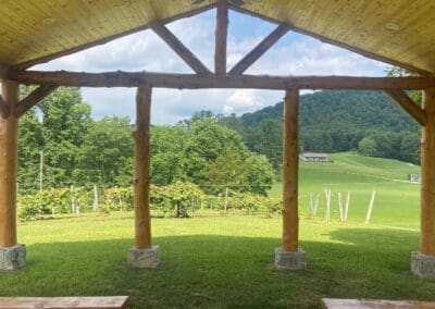 Pavilion view at Kirkwood Winery wedding